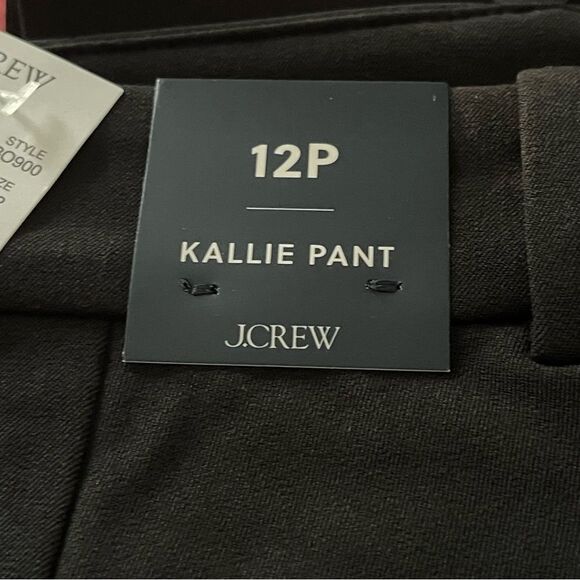 J Crew Fac NWT Petite Kallie Straight Leg Pant 12P High Rise Petite/Short Inseam - Picture 6 of 15